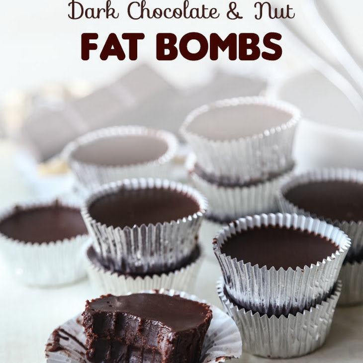 Dark Chocolate & Nut Fat Bombs KetoRecipes