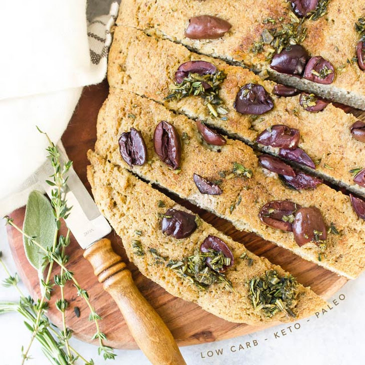 Keto Olive & Herb Focaccia KetoRecipes