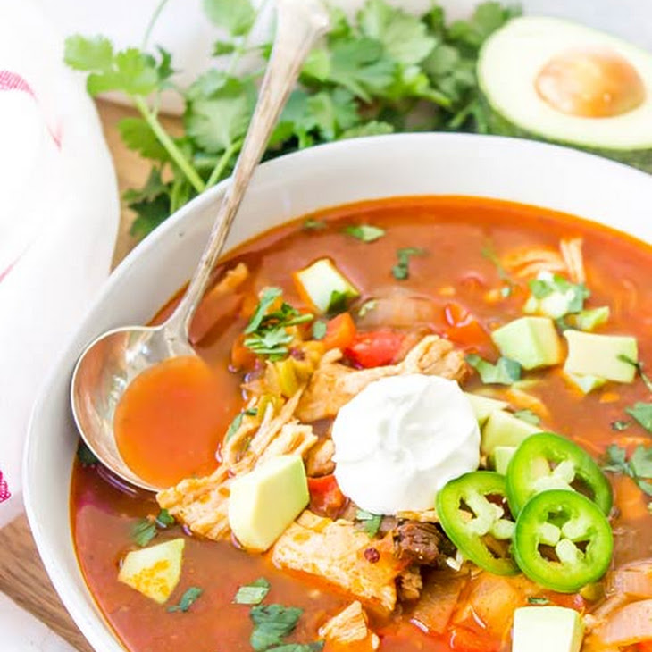 Keto Instant Pot Chicken Enchilada Soup KetoRecipes