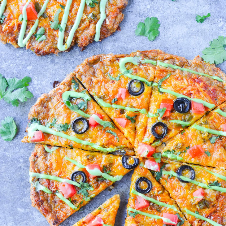 Chicken Crust Taco Pizza – Low Carb & Keto | KetoRecipes