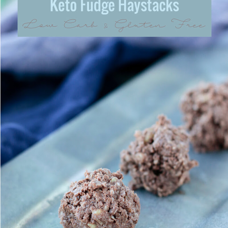 Keto Chocolate Fudge Haystacks No Bake KetoRecipes
